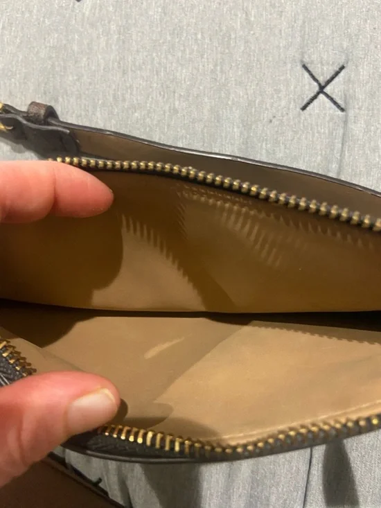 Michael Kors Tan Leather Belt Strap with Gold Chain Accent - Picture 7 of 9